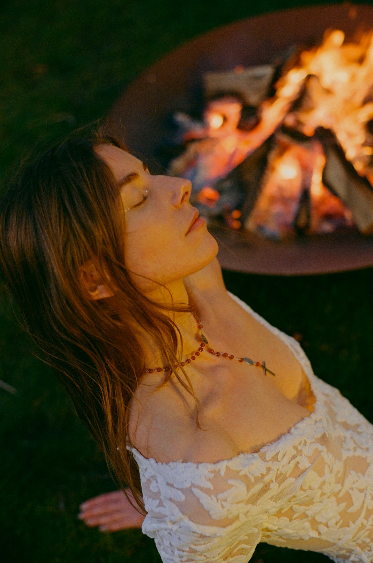 necklace women cross rose mary magdalene silver carnelian crystal